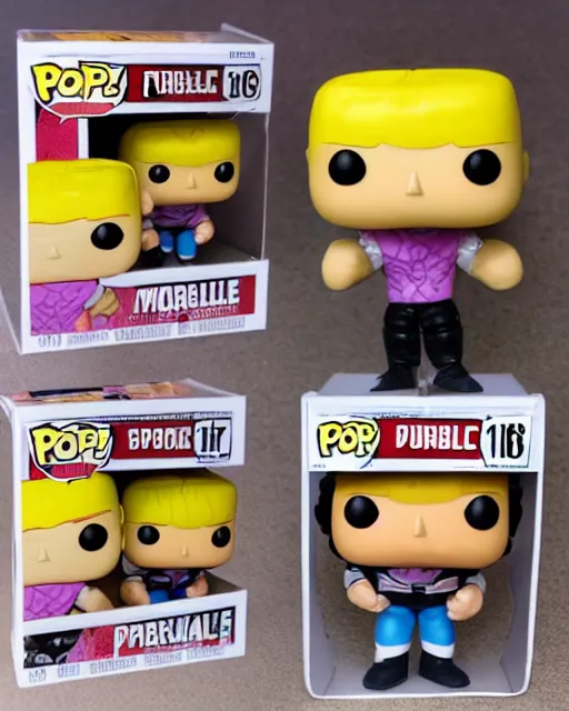 Image similar to wrestler Funko Pop. Photographic, photography