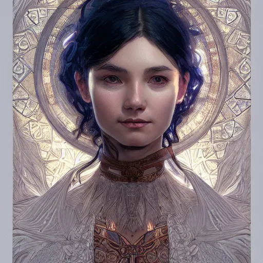 Prompt: perfectly - centered - portrait of a mage, intricate, highly detailed, digital painting, artstation, concept art, smooth, sharp focus, illustration, unreal engine 5, 8 k, art by artgerm and greg rutkowski and alphonse mucha