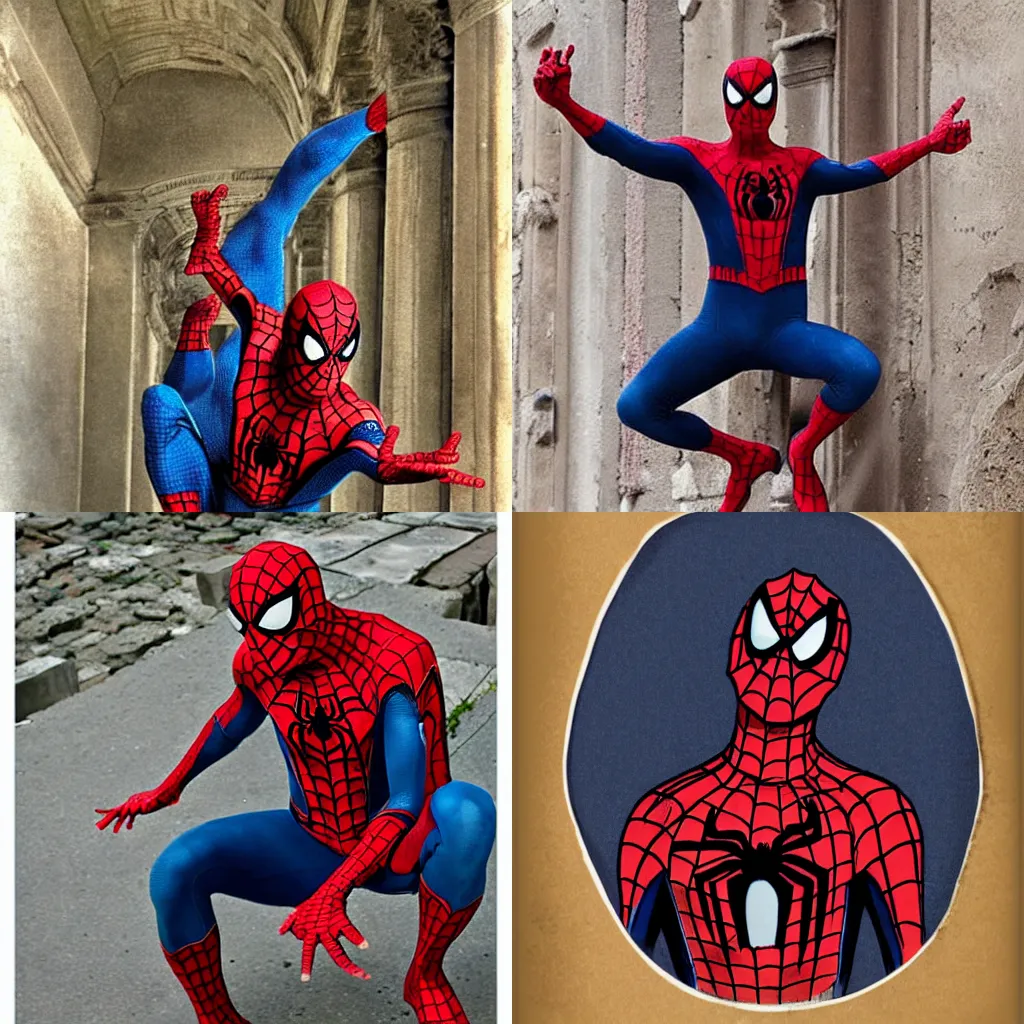 Prompt: Spider man from ancient rome