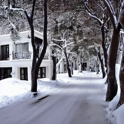 Image similar to Villa 31 Buenos Aires with snow