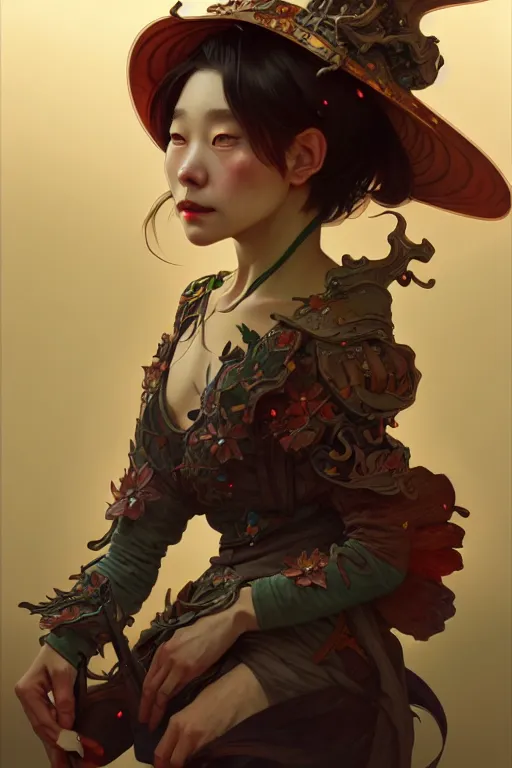 Image similar to beautiful goblin, highly detailed, digital painting, artstation, sharp focus, illustration, art by tan zi and ayanamikodon and alphonse mucha and wlop