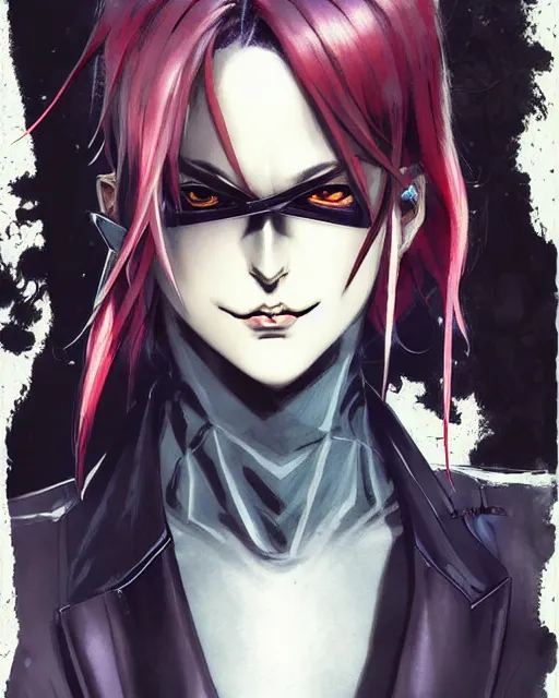 Image similar to portrait Anime Batman Robin grunge cute androgynous punk Accurate fine-face, pretty face, realistic shaded Perfect face, fine details. Anime. Gotham gothic realistic shaded lighting by katsuhiro otomo ghost-in-the-shell, magali villeneuve, artgerm, rutkowski Jeremy Lipkin and Giuseppe Dangelico Pino and Michael Garmash and Rob Rey