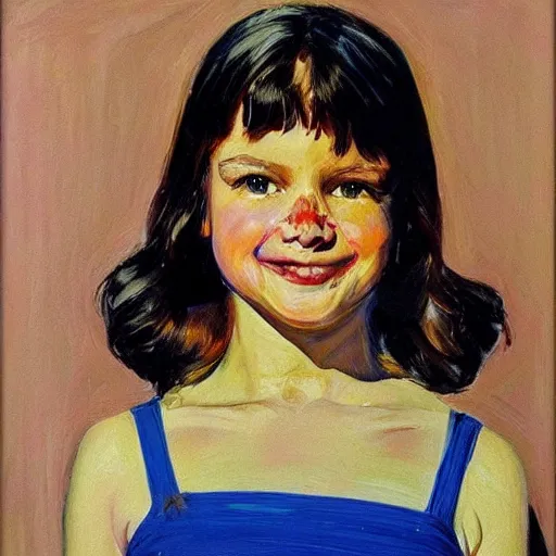 Image similar to beautifull girl by wayne thiebaud