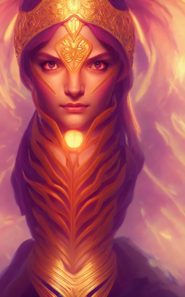 Image similar to symmetry full body portrait of lina, dota 2, global illumination. close - up shot. intricate, elegant, highly detailed, digital painting, artstation, concept art, smooth, sharp focus, illustration, art by artgerm and greg rutkowski and alphonse mucha