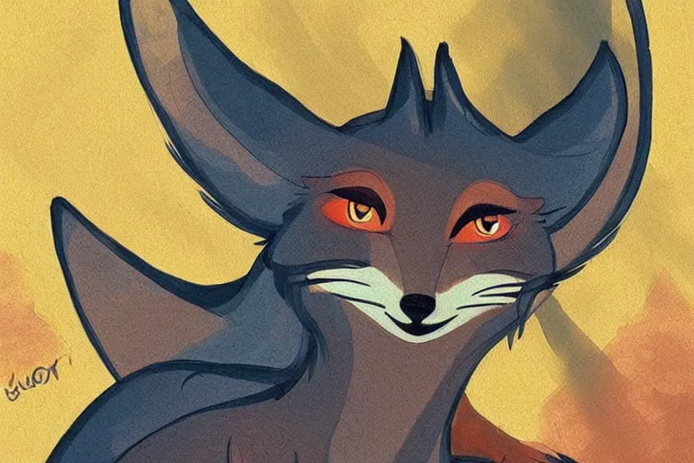 Image similar to a pretty medieval anthropomorphic fox with a fluffy tail in the forest, comic art, trending on furaffinity, cartoon, kawaii, backlighting, furry art!!!, warm shading, concept art, sunset