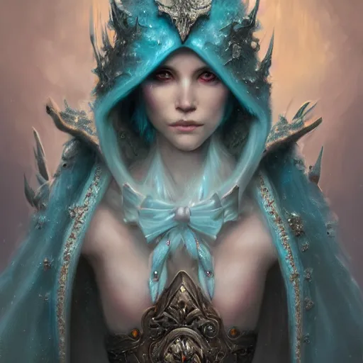 Image similar to an epic concept art of a handsome snow elf in a turquoise cape and glittering silver ornate armour stringing a bow, albino skin, winter vibes, evocative dramatic mood, intricate, elegant, by tomasz alen kopera, sharp focus, octane render, unreal 5, trending on artstation