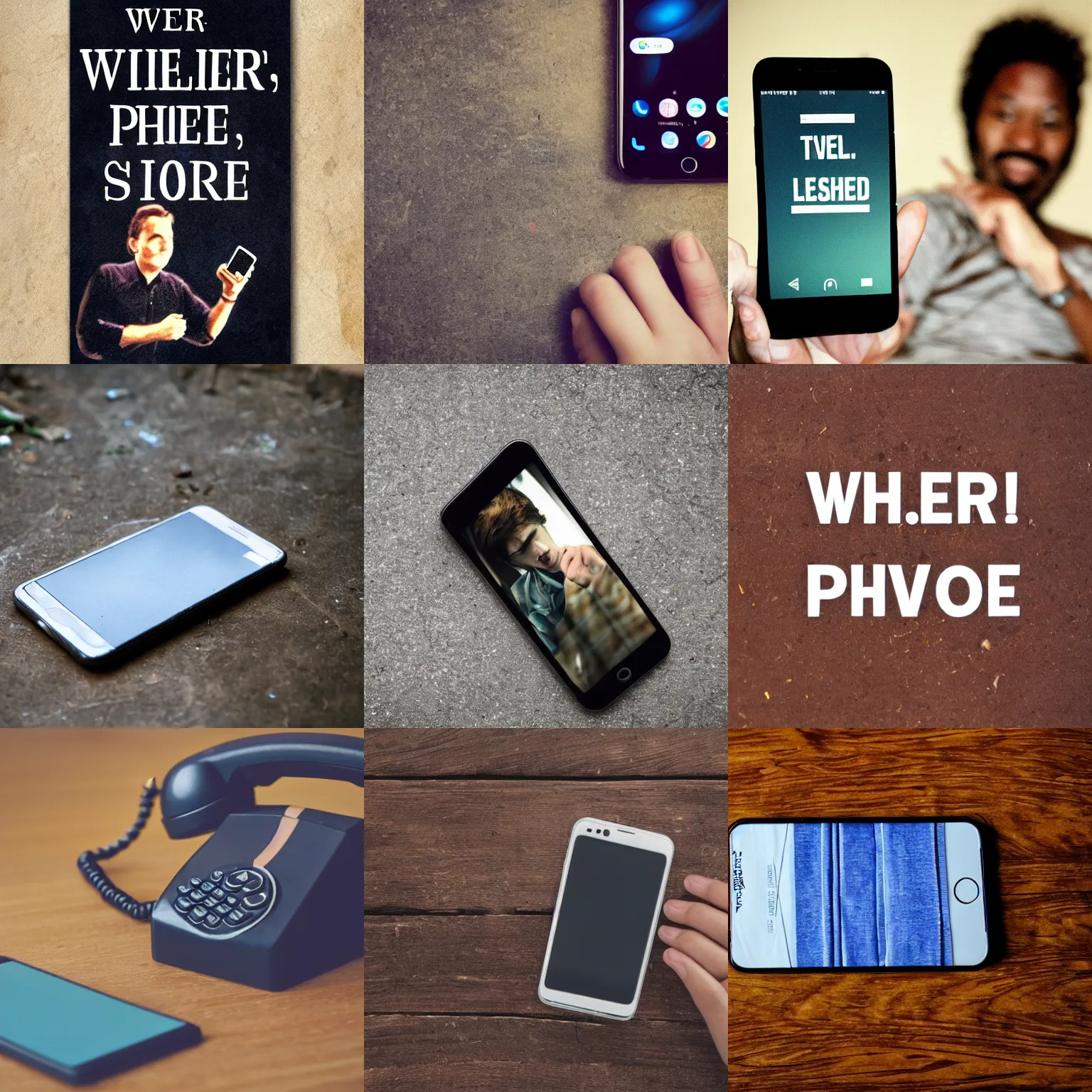 Prompt: whoever the phone was