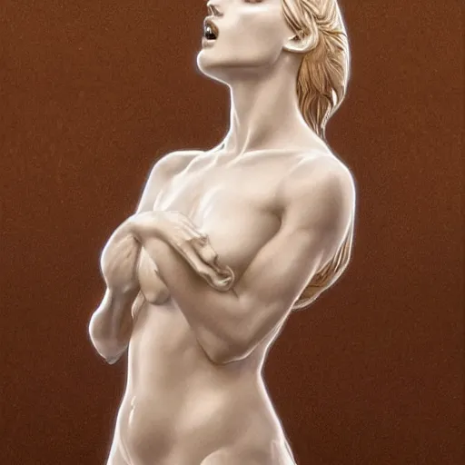 Prompt: full figure ultra realistic illustration, bella thorne as marble statue, intricate, elegant, highly detailed, digital painting, artstation, concept art, smooth, sharp focus, illustration, art by artgerm and greg rutkowski and alphonse mucha