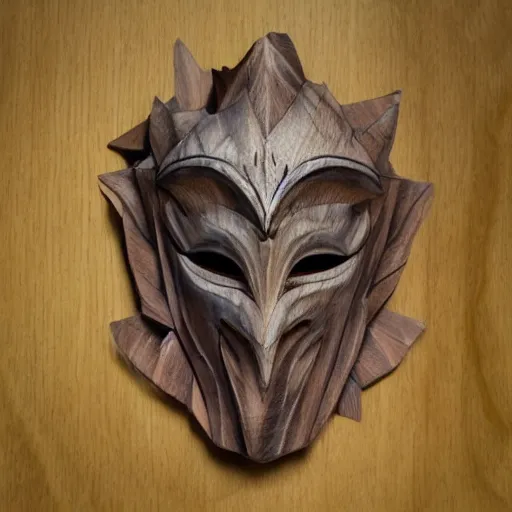 Image similar to angelarium wooden mask