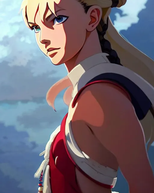 Image similar to young britney spears as an azctec warrior, detailed perfect face, exquisite details, fire magic, mid view, design on a white background, by studio muti, greg rutkowski makoto shinkai takashi takeuchi studio ghibli