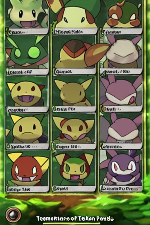 Image similar to teemo, a pokemon trading card of teemo, highly detailed pokemon trading card screenshot