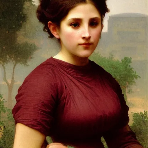 Image similar to portrait of a female android by william bouguereau