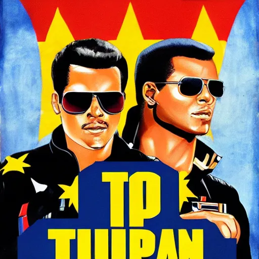 Prompt: ghana movie poster for top gun, painted