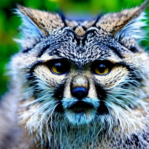 Image similar to manul extreme closeup