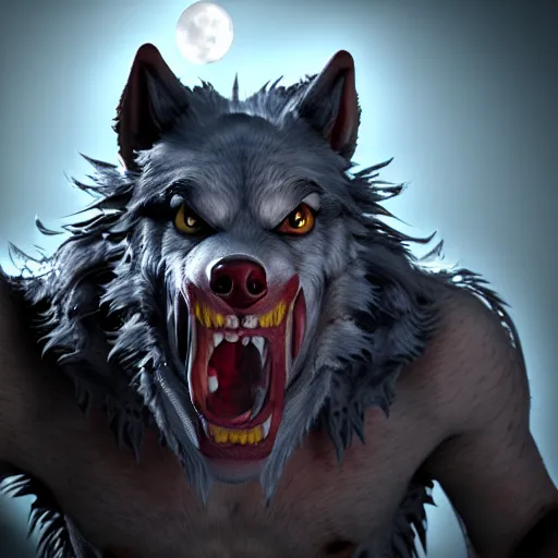 Image similar to cute werewolf from van helsing unreal engine hyperreallistic render 8k character concept art masterpiece closed mouth