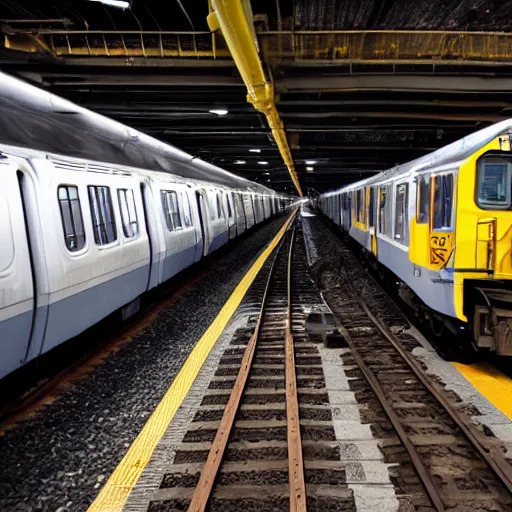 Image similar to csx locomotive in new york city subway