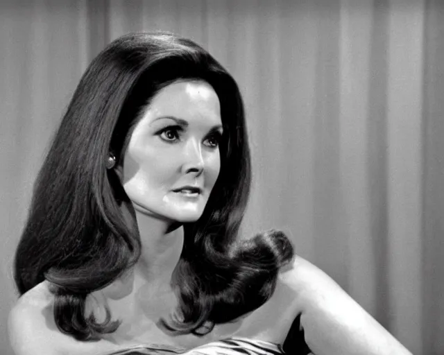 Prompt: lynda carter on Star Trek, the original series (1966)