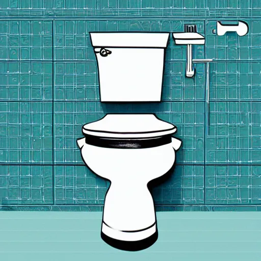 Image similar to a toilet, styled as mixtape cover art