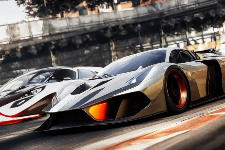 Image similar to photo wallpaper sport car gran turismo 7 forza horizon need for speed fast and furious 5 unreal engine supercar hypercar game concept car octane render, 4 khd 2 0 2 2 3 d cgi rtx style chrome reflexion global illumination ray tracing hdr arstation pixar and disney unreal