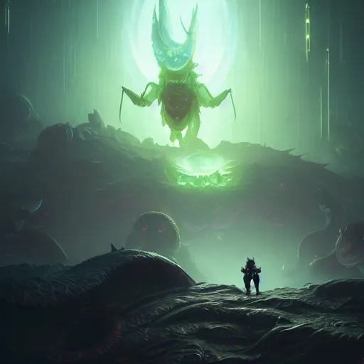 Image similar to abyssal dragons in the cosmos, huggy wuggy from poppy playtime video game, fullbody, ultra high detailed, glowing lights, oil painting, greg rutkowski, charlie bowater, beeple, unreal 5, daz, hyperrealistic, octane render, rpg portrait, dynamic lighting, fantasy art, beautiful face