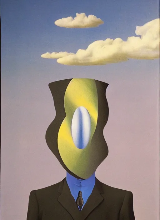 Prompt: phase transition by rene magritte and salvadore dali