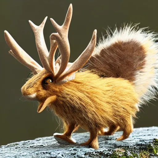 a cute wolpertinger | Stable Diffusion | OpenArt