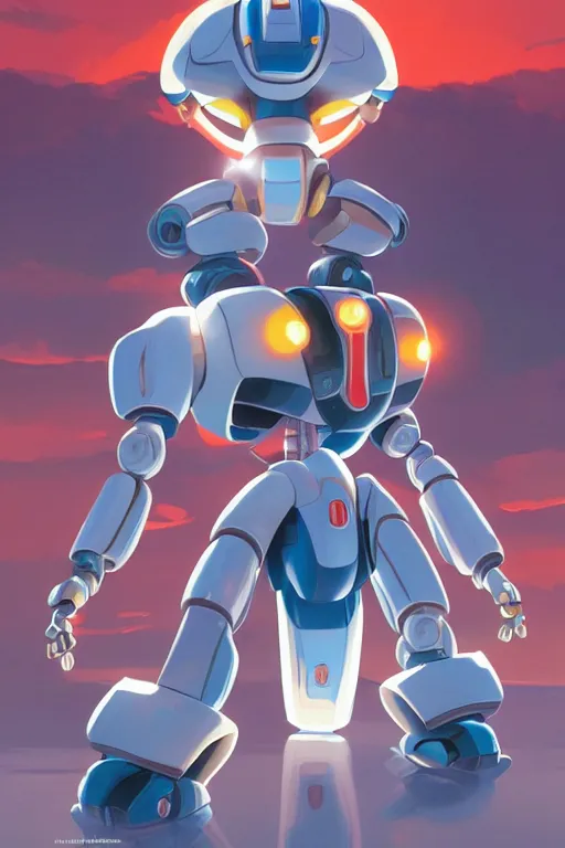 Image similar to metabots medabots medarotto medarot robot minimalist comics, behance hd by jesper ejsing, by rhads, makoto shinkai and lois van baarle, ilya kuvshinov, rossdraws global illumination ray tracing hdr radiating a glowing aura