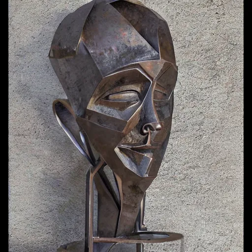 Image similar to iron sculpture by christian funnell