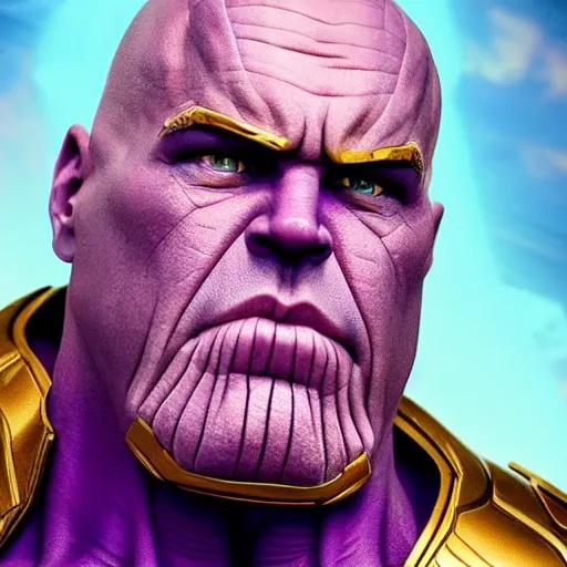 Prompt: thanos as putin, Cinematic, Portrait, Ultra-HD, Beautiful Lighting, insanely detailed and intricate, hypermaximalist, elegant, ornate, hyper realistic, super detailed