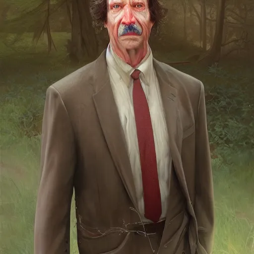 Prompt: hyperrealisticdetailed matte portrait painting of Gene Belcher by andreas rocha and john howe and Martin Johnson