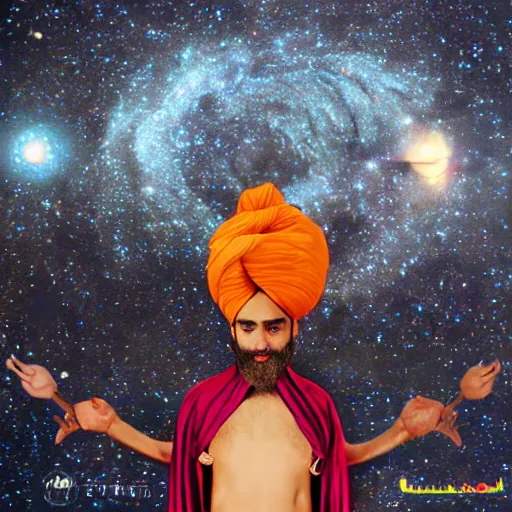 Image similar to 👳‍♂️🌌