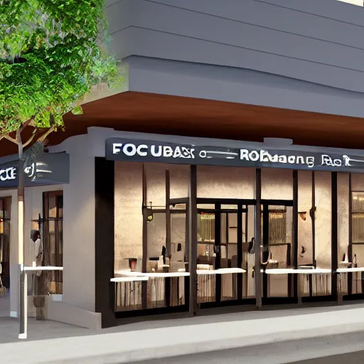 Image similar to face of Restaurant rendering