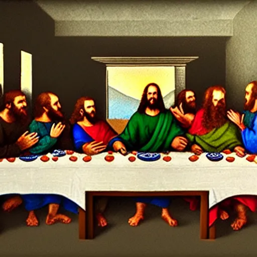 Image similar to stavros halkias at the last supper