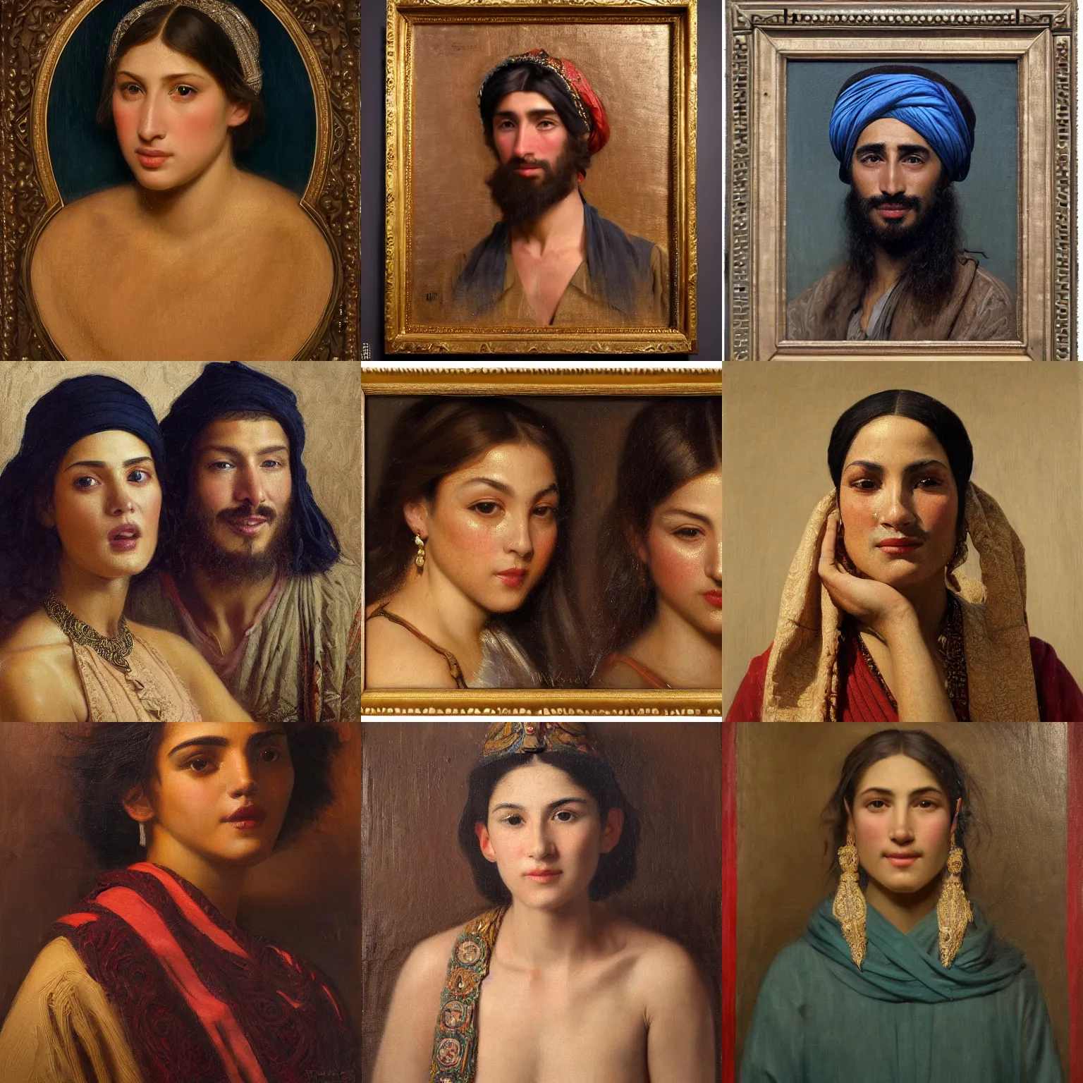 Prompt: orientalism face portrait buck teeth by Edwin Longsden Long and Theodore Ralli and Nasreddine Dinet and Adam Styka, masterful intricate artwork. Oil on canvas, excellent lighting, high detail 8k