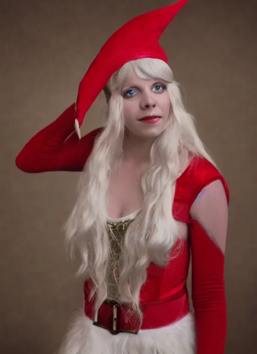 Image similar to the singer aurora as an elf