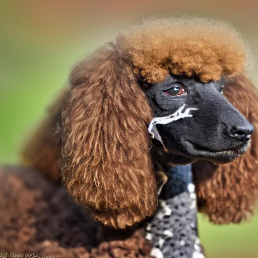 Prompt: poodle - cobra nature photography