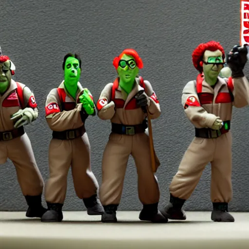 Prompt: Claymation Ghostbusters