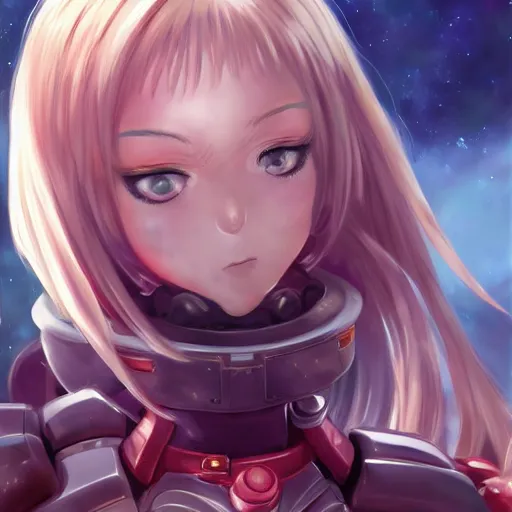 Prompt: space marine as an anime girl, full body shot, portrait made by Stanley Artgerm, WLOP, Rossdraws, James Jean Andrei Riabovitchev, Marc Simonetti, Yoshitaka Amano, Artstation, perfect face