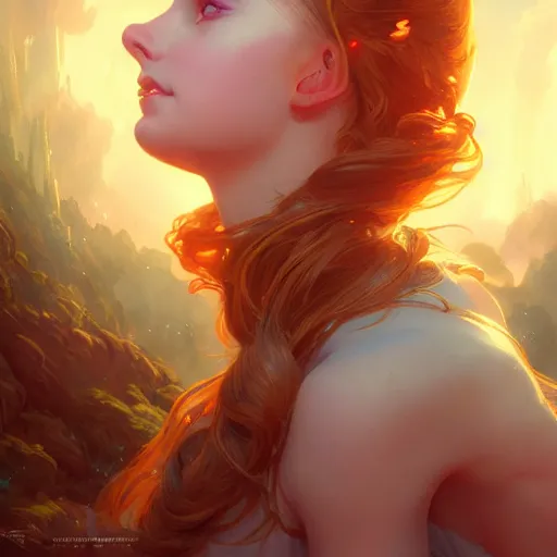 Image similar to aurora, child of light, highly detailed, digital painting, artstation, concept art, smooth, sharp focus, illustration, Unreal Engine 5, 8K, art by artgerm and greg rutkowski and alphonse mucha