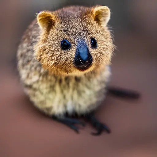 Image similar to happy quokka spider hybrid, bold natural colors, national geographic photography, masterpiece, in - frame, canon eos r 3, f / 1. 4, iso 2 0 0, 1 / 1 6 0 s, 8 k, raw, unedited, symmetrical balance