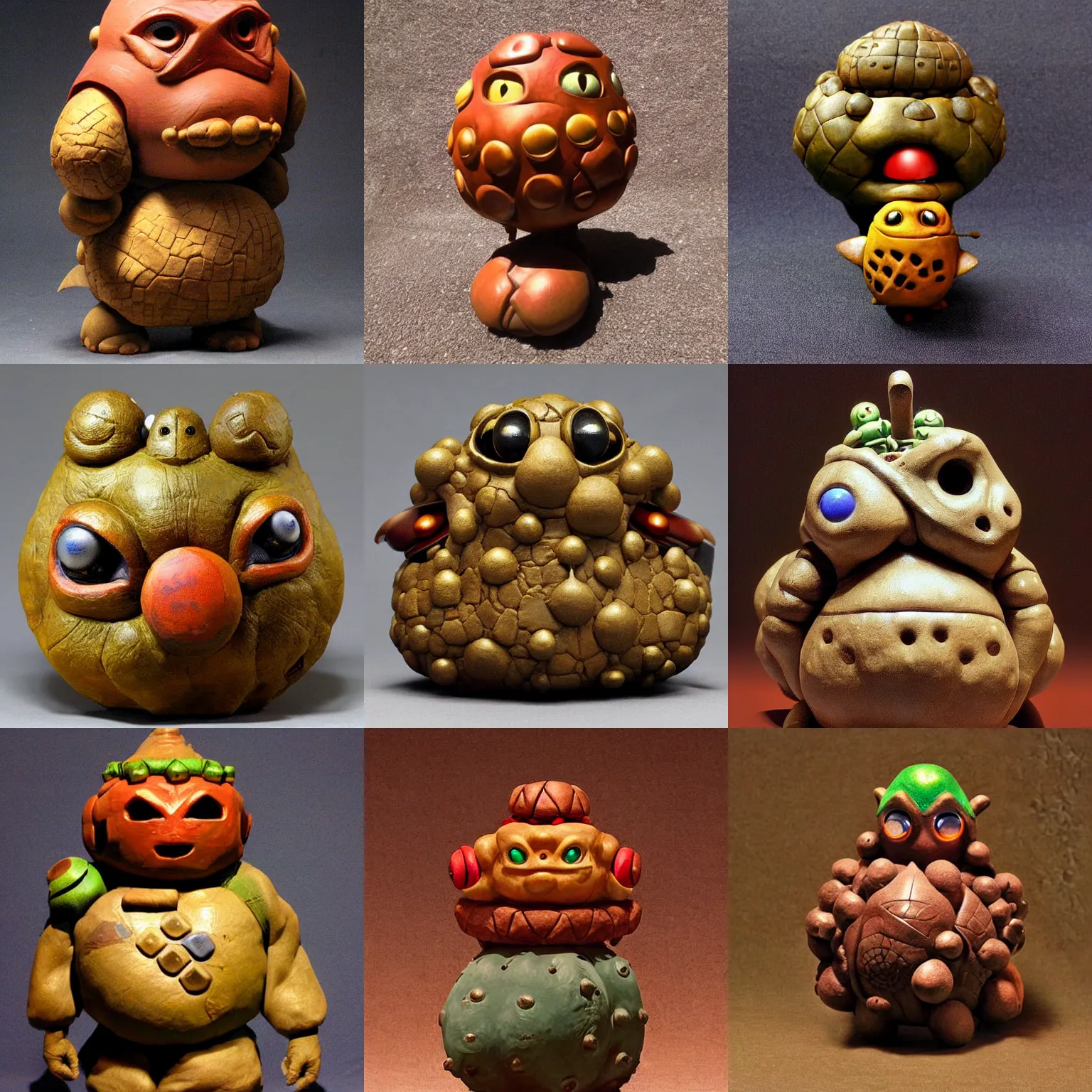 Prompt: ocarina of time goron by shaun tan, style of yoshitaka amano