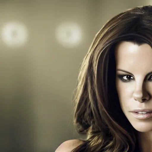 Image similar to Portrait of Kate Beckinsale in underworld,50mm