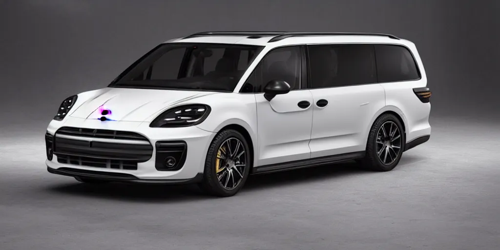 Image similar to “2021 Porsche Minivan, ultra realistic, 4K, high detail”