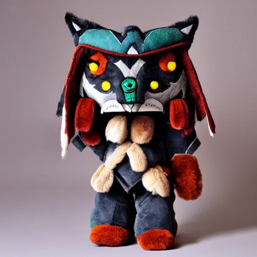 Image similar to spartan shaman wolf peyote fumo plush