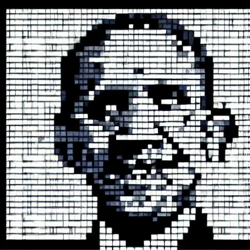 Image similar to ascii obama