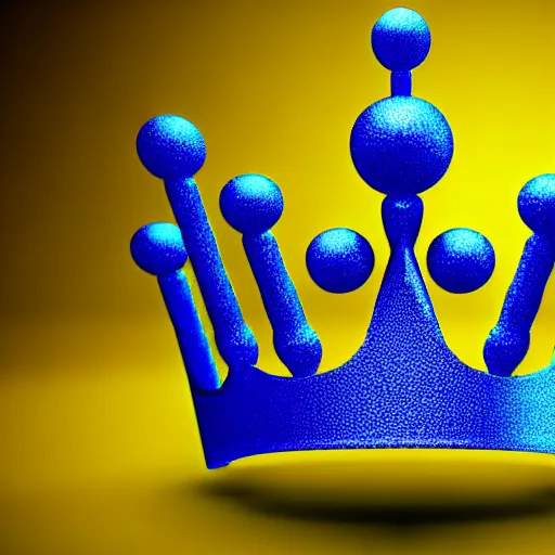 Prompt: blue toy crown , 4k , HD