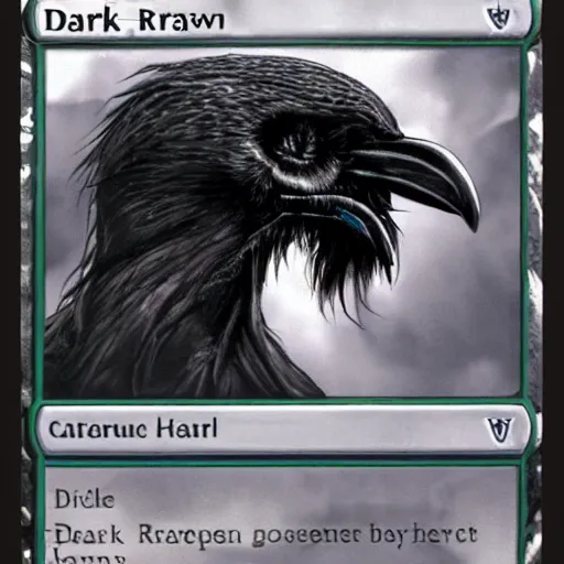 Image similar to dark raven with skull