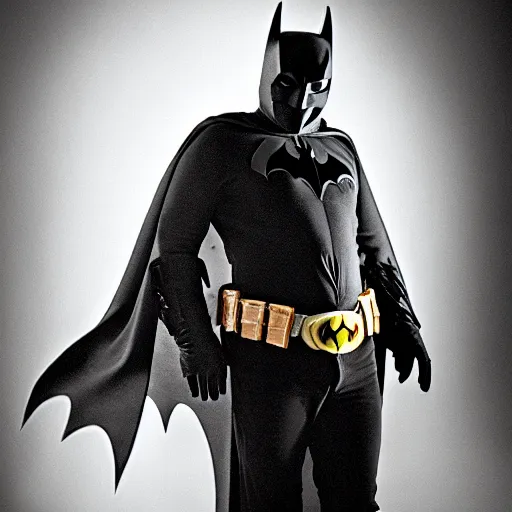 Image similar to Willy Nelson as Batman, studio photo