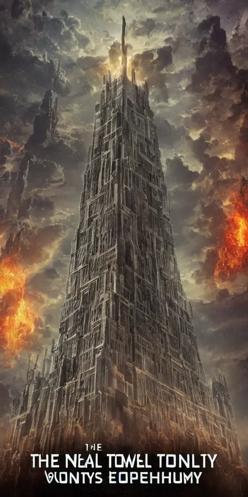 Prompt: The final tower of humanity, apocalypse