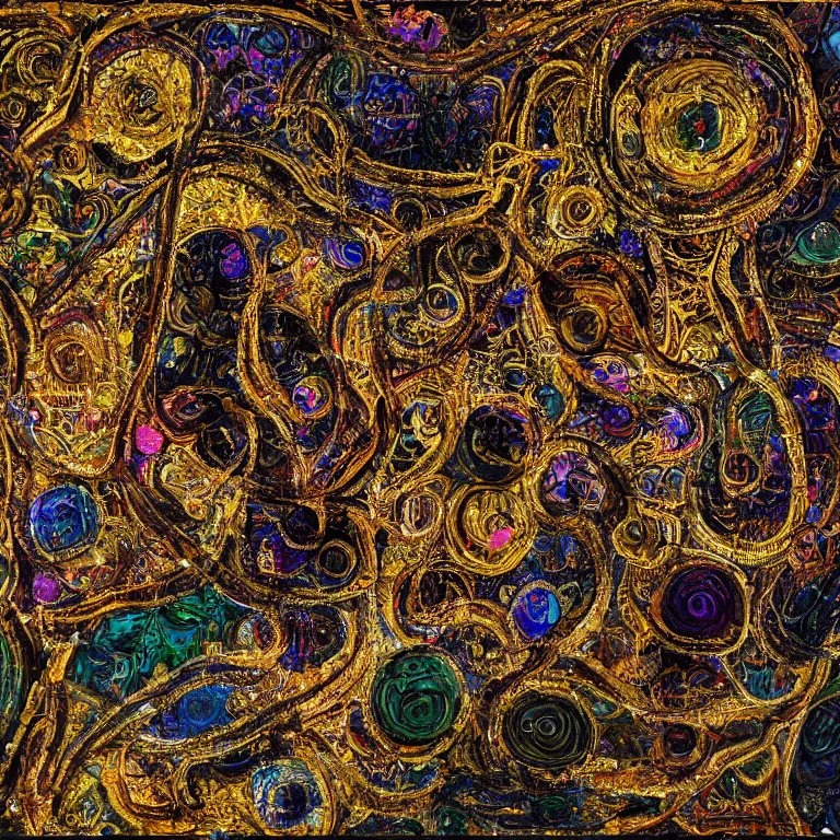 Image similar to a beautiful picture of all that glitters is not gold, highly detailed, a picture about the human soul, about its properties and manifestations, not everything good that looks beautiful, there is something ugly, but very important and beautiful internally, visual art, 8 k resolution, primitivism, abstract art